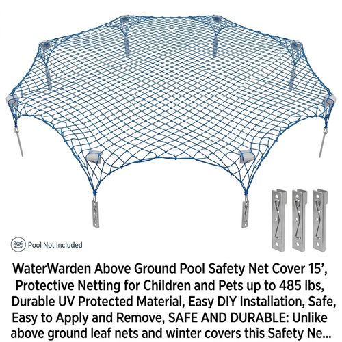 WaterWarden Above Ground Pool Safety Net 15 ft